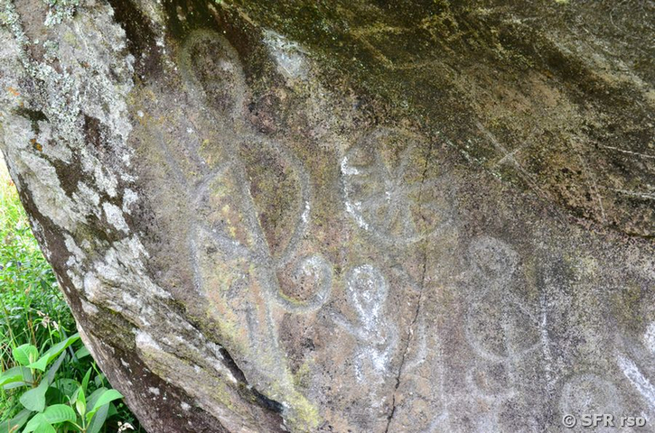 Petroglyph Piedra Pintada in San Isidro, Ecuador