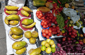 Früchte auf Montagsmarkt in El Angel, Ecuador