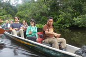 Mit Boot und Paddel Napo Wildlife Ecuador