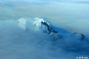 Cayambe Vulkan von oben, Ecuador
