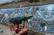 Mural Amoniten Bolivar in Ecuador