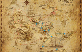 Nemo II Karte, Route A und B