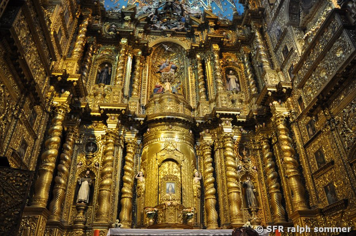 Kirche La Compania Altar, Ecuador