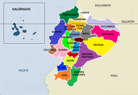 Karte Provinzen