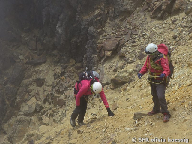 Bergführer beim Aufstieg auf den Illiniza Nord in Ecuador