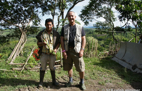 Ralph mit lokalem Führer in San Agustin Kolumbien