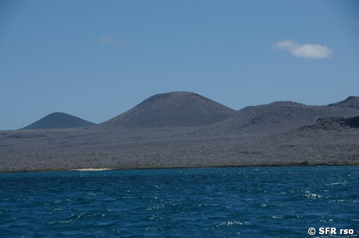 Blick auf Floreana und Cerro Pajas, Galapagos