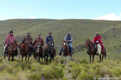 Cowboys am Antisana in der Páramo Landschaft
