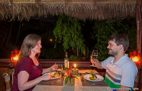 Abendessen Selina Amazon Lodge