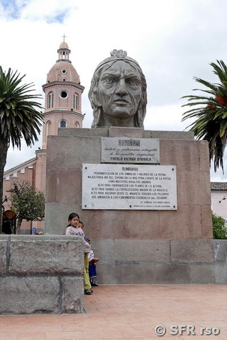 Statue in Otavalo, Ecuador