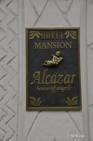 Hotel Mansion Alcazar Boutique Schild Ecuador