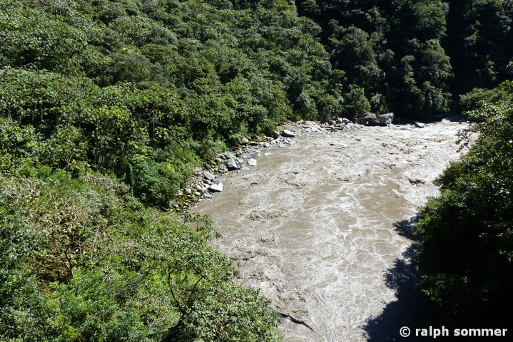 Río Pastaza Wasserfall und Pailon del Diablo in Ecuador