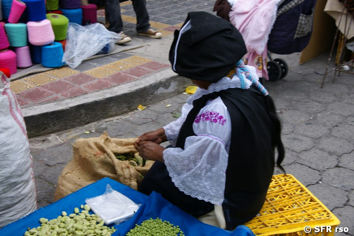 Marktverkauf in Ecuador