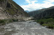 Río Chota bei Salinas in Ecuador