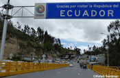 Rumichaca Brücke an der Grenze Ecuadors