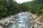 Andenfluss in Ecuador