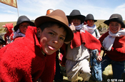 Bauern Jungs in Ecuador