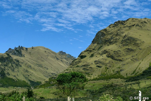 Berglandschaft in den Anden