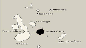 Karte Galapagos Archipel 