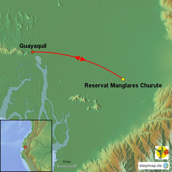 Karten Affen und Mangroven Ecuador