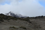 Weg zum Vulkan Cayambe in Ecuador