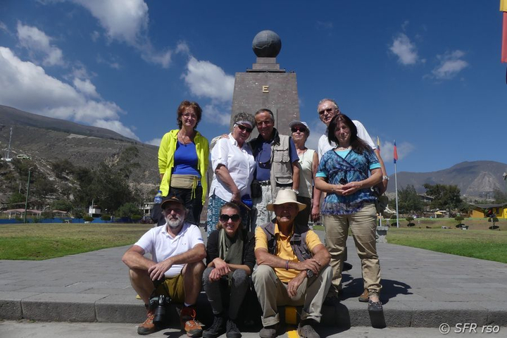 Mitte der Welt Aequatorlinie Ecuador