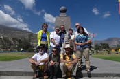 Mitte der Welt Aequatorlinie Ecuador