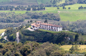 Blick auf Hacienda Hotel Cotopaxi in Ecuador 