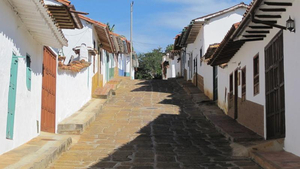 Straße in Barichara Kolumbien