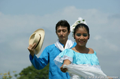 Tanzpaar in Mantubio, Ecuador