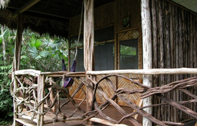 Terrasse der Liana Lodge