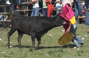 Stierkämpfer in Sangolqui in Ecuador