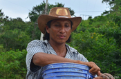 Cowboy mit Eimer, Ecuador