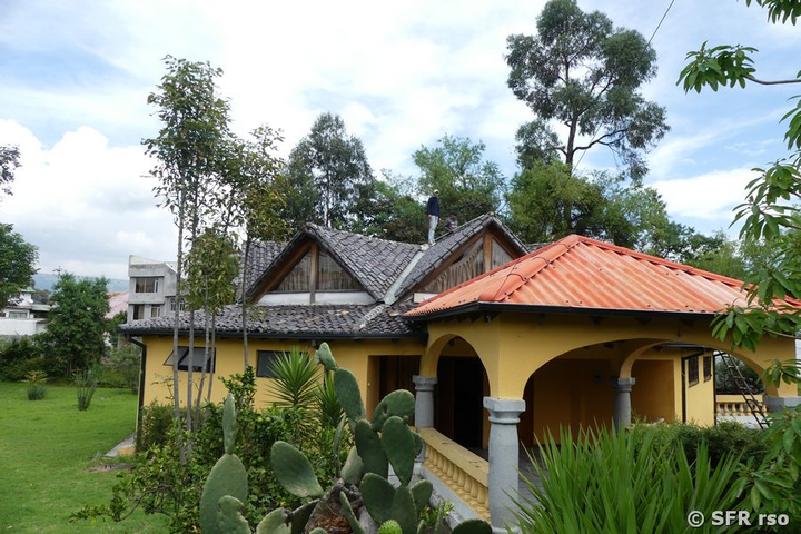 Salon Colibri Hosteria Sommergarten Ecuador