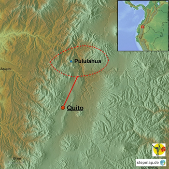 Karte Reiten im Tal der Götter Ecuador