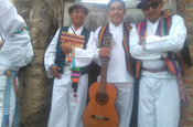 Musiker auf Festival, Ecuador