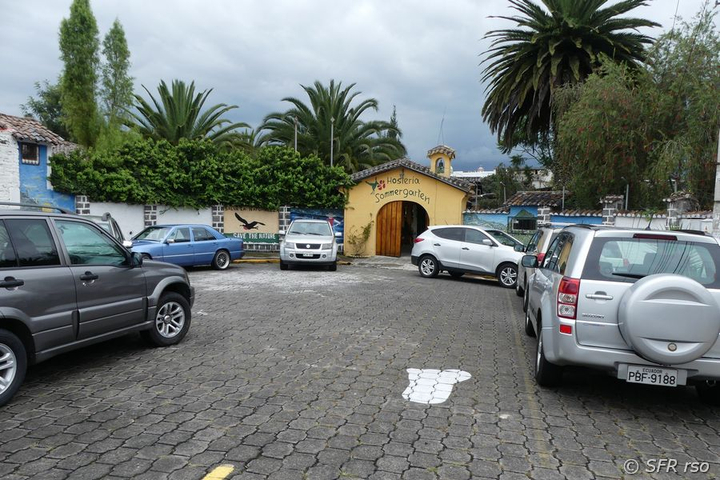 Parkplatz Hosteria Sommergarten Ecuador