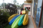 Kayak Shop auf Galápagos