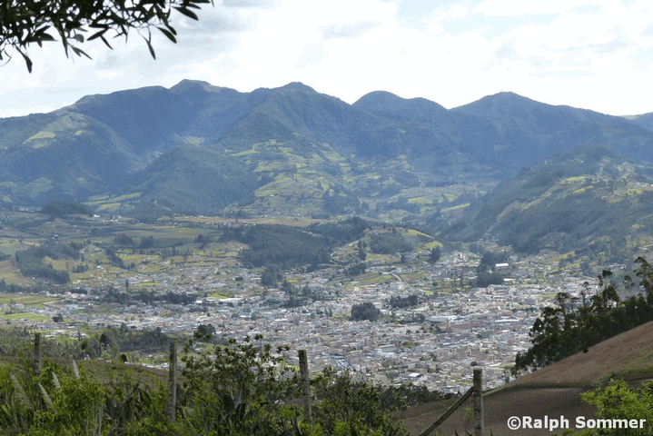 Blick auf Otavalo Anden, Ecuador