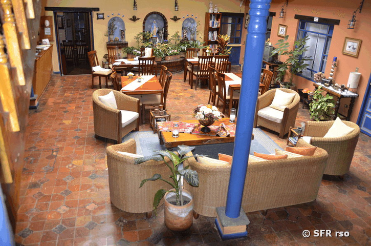 Hostel Posada del Angel Restaurant Ecuador