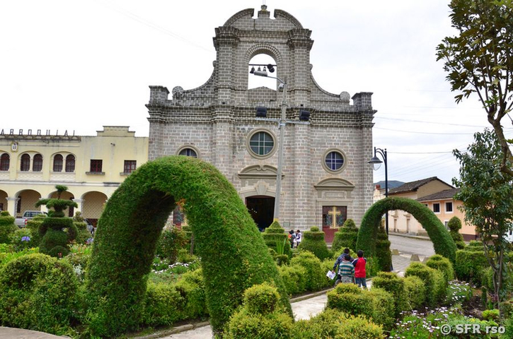 San Isidro Kirche in Park, Ecuador