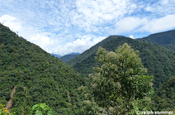 Landschaft Pailon del Diablo in Ecuador