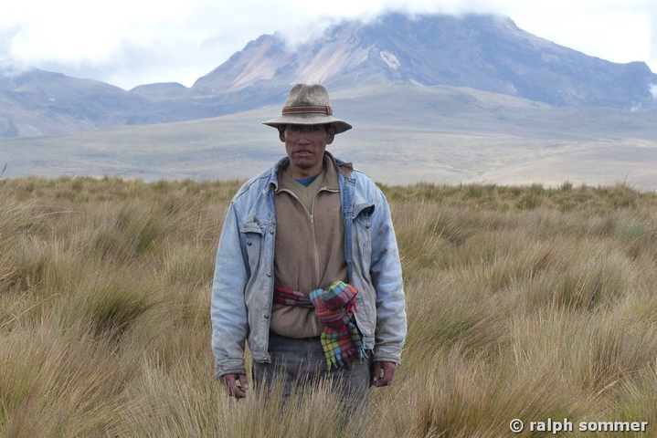 Inaktiver Vulkan Sincholagua in Ecuador 