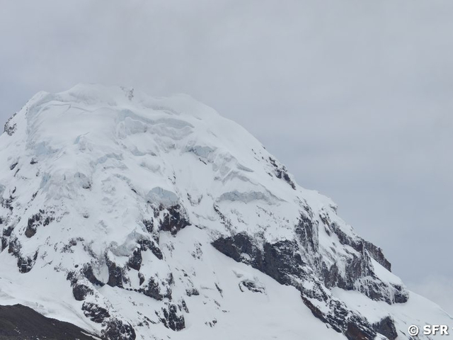 Gletscher am Vulkan Antizana