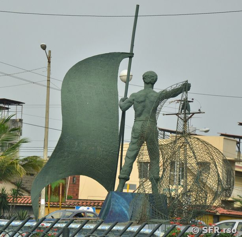 Fischerdenkmal in Guayaquil, Ecuador