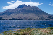 San Pablo See und Imbabura Vulkan, Ecuador