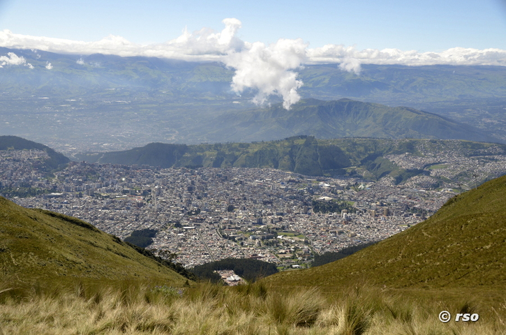 Blick auf Nord Quito, Ecuador
