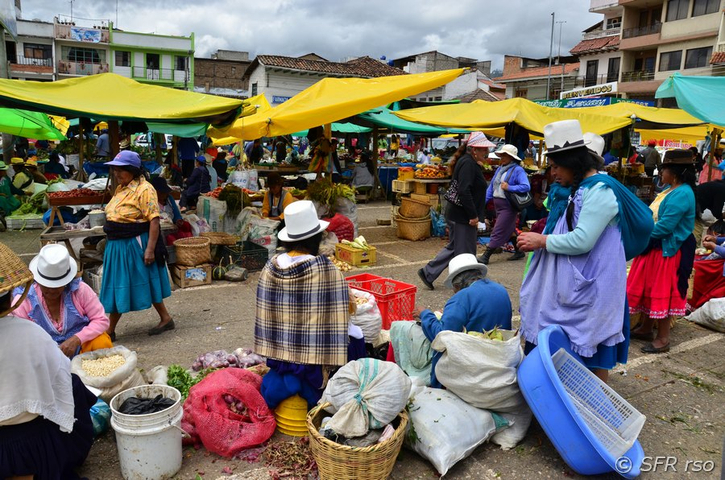 Offener Markt in Ecuador