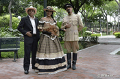 Historische Personen im Parque Historico Guayaquil, Ecuador
