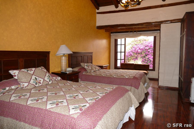 Doppelzimmer in der Hosteria Abraspungo in Riobamba 